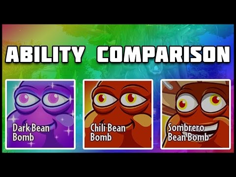 Dark Bean Bomb Comparison - Plants vs Zombies Garden Warfare 2 "Ability Comparison"