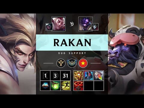 Rakan Support vs Alistar - VN Challenger Patch 25.13