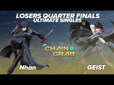 Chain Grab LOSERS QUARTER FINALS - Nhan (Joker)  Vs. Geist (Bayonetta) SSBU Smash Ultimate