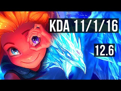ZOE vs ANIVIA (MID) | 11/1/16, 2.1M mastery, 400+ games, Godlike | KR Master | 12.6