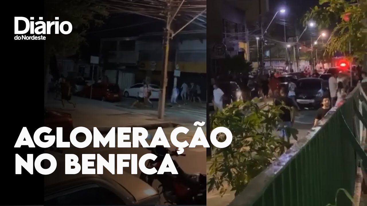 Imagem da notícia: 'Baile Funk' no Benfica, PMs desacatados e homem ferido durante dispersão; veja vídeo da aglomeração