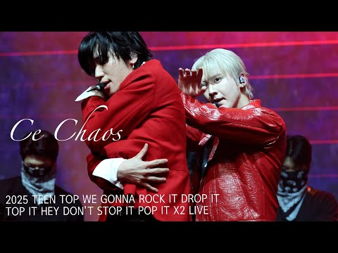 [4K직캠] 250823 Ce Chaos 틴탑(TEEN TOP) 천지(CHUNJI) FOCUS 틴탑 콘서트 신곡 최초공개 섹시주의....