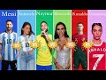 Comparison Ronaldo Vs Messi Vs Neymar Partners 2025 Update Georgina Antonella Bruna Biancardi