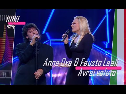 eurovision 1989 Italy 🇮🇹 Anna Oxa & Fausto Leali - Avrei voluto ᴴᴰ