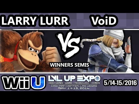 LVL Up Expo - FAD | Larry Lurr (Donkey Kong, Fox) Vs. 2GG | VoiD (Sheik) SSB4 Winners Semis