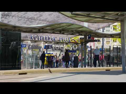 Rotterdam Blaak Station Entrance, Netherlands