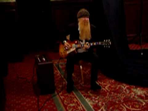 Billy Gibbons Playing A Gibson Pearly Gates Les Paul