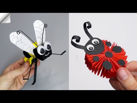 6 DIY paper crafts Moving paper TOYS Easy paper crafts