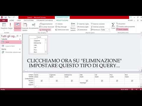 Query eliminazione record