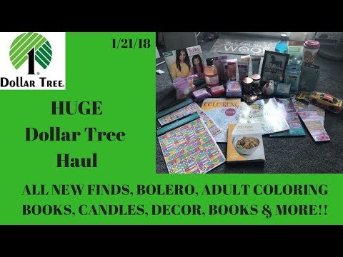 Huge Dollar Tree 🌳 Haul 1/21/19~All NEW Items Tons of New Finds~Bolero, Toys, Candles Decor & More!