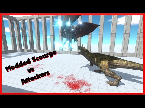 New Unit Modded Scourge vs Attackers | Animal Revolt Battle Simulator ARBS