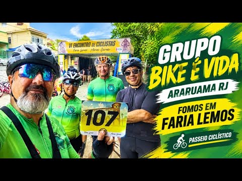 VI Encontro de ciclismo em Faria Lemos MG , Dois ciclistas  do grupo completaram o percurso.  