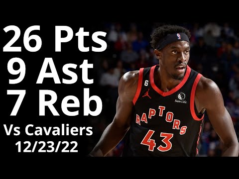Pascal Siakam 26 Pts 9 Ast 7 Reb vs Cavaliers Highlights
