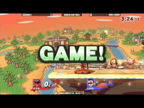 S4M2 | Purple Tanooki (Luigi, Sonic) vs Redeemer Z (ROB) - Winners Semi Finals - Smash 4 Singles