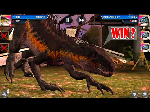 INDORAPTOR VS INDORAPTOR (DEFEAT 3 OPPONENTS) | JURASSIC WORLD THE GAME