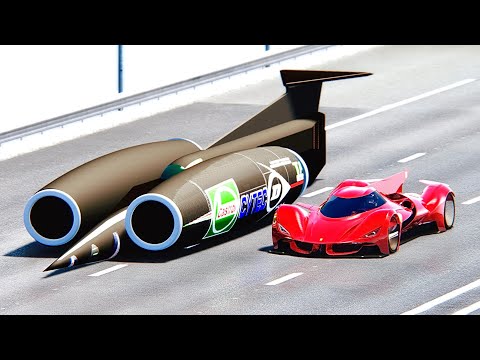 Ferrari Piero 2025 Concept vs SSC Thrust at Drag Race 20 KM