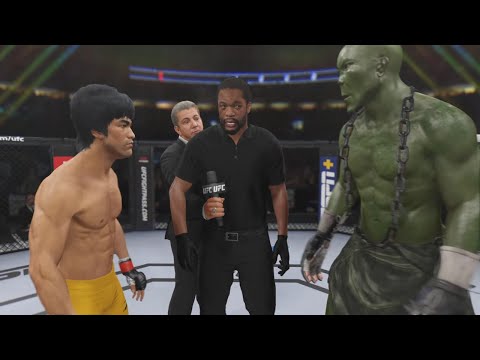 Bruce Lee vs. Swamp Thing - EA Sports UFC 4 - Epic Fight 🔥🐲