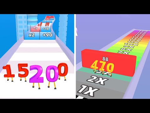 Digit Run 3D - All Levels Gameplay Android, iOS