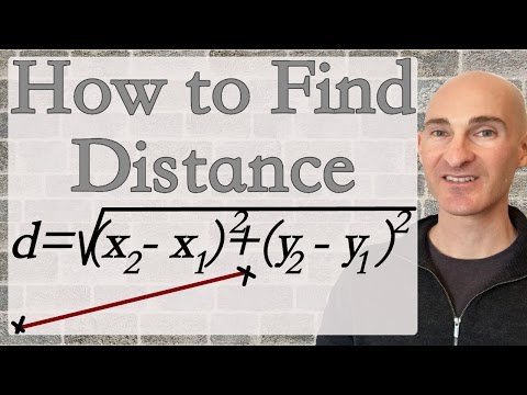 Part of a video titled Distance Formula - How to Use - YouTube