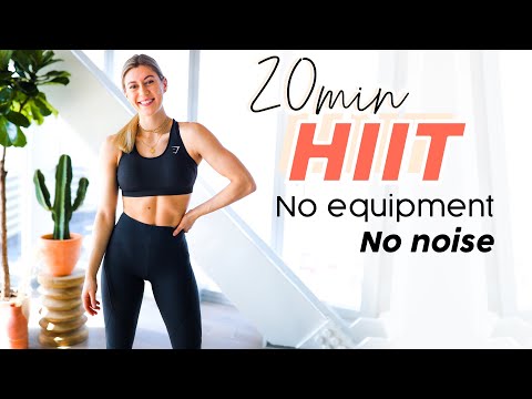 20 MIN HOME HIIT WORKOUT // No equipment, no noise, no impact