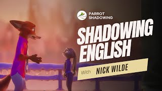 Shadowing Practice With Nick tells Judy how he feels in  Zootopia 2| Kids English Shadowing Practice