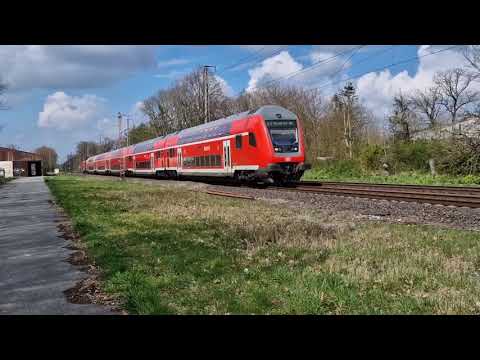 Bahnstrecke Bremen nach Bremerhaven ( KBS 125 ) - Zugverkehr in Lunestedt vom 14. April 2022
