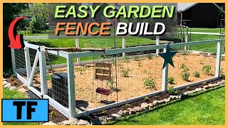 How To Build A Simple Garden Fence (Easy DIY Project!)