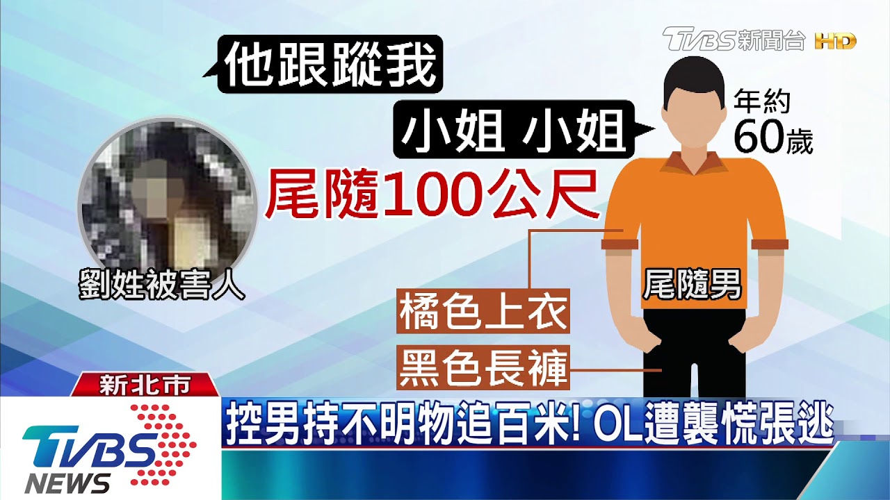 「幹嘛跟著我」! 女上班途中遭尾隨攻擊