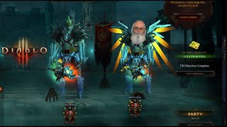 Gaming Grandpa Pounding ot some Diablo 3 Runs