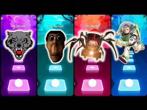 EVIL WOLF DE*TH ❌ OBUNGA ❌ CHOOCHOO CHARLES ❌ BUZZ LIGHT YEAR - Tiles Hop EDM Rush 🎶 🎶