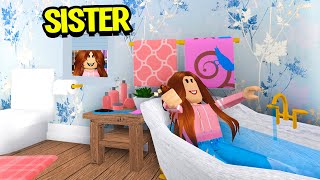Stranger Became My SISTER.. But I Caught Her SPYING On Me.. (Roblox Bloxburg)