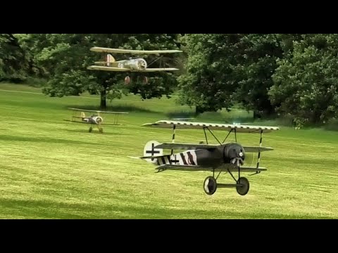 WESTON PARK  DAWN PATROL - 6 x 1/3 SCALE WW1 SCOUTS / FIGHTERS DISPLAY - 2024