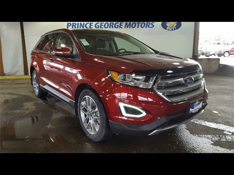 Red 2017 Ford Edge Titanium AWD Review Prince George BC - Prince George Motors