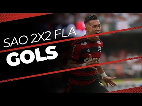 GOLS! SÃO PAULO 2X2 FLAMENGO - BRASILEIRÃO 2018