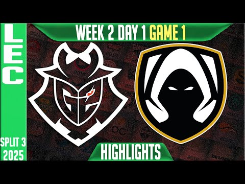G2 vs TH Game 1 Highlights | LEC W2D1 Split 3 | G2 Esports vs Team Heretics