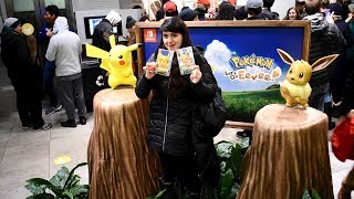 Pokémon Let's Go, Pikachu! and Pokémon Let's Go, Eevee! Midnight Launch Event at Nintendo NY