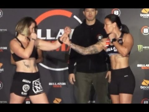 Leslie Smith vs. Arlene Blencowe - Weigh-in Face-Off - (Bellator 233) - /r/WMMA