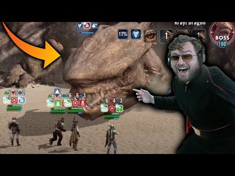 FIRST LOOK KRAYT DRAGON RAID GAMEPLAY REACTION SWGOH - JEDI SURVIVOR PART 3 CONTINUED