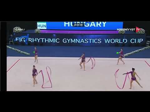 HUNGARY Group HUN  3 Ribbons 2 Balls AA WORLD CUP BAKU 2023