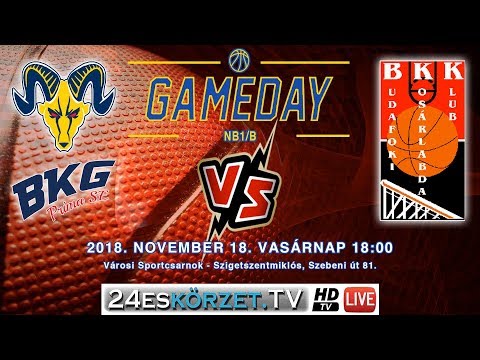 BKG-Prima SE - BUDAFOK Férfi NB I. B Piros csoport kosárlabda mérkőzés felvétel