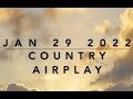 Billboard Top 60 Country Airplay Chart Jan 29 2022