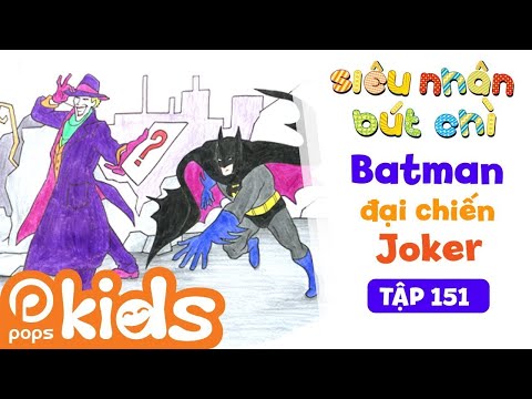 Cậu Bé Bút Chì: Batman Đại Chiến Joker | Siêu Nhân Bút Chì Tập 151 | Joker, Batman Drawing