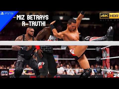 WWE 2K24 (PS5) - AWESOME TRUTH vs. AUTHORS OF PAIN | RAW, SEP. 30, 2024 [4K 60FPS]