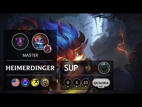 Heimerdinger Support vs Pyke - NA Master Patch 9.7