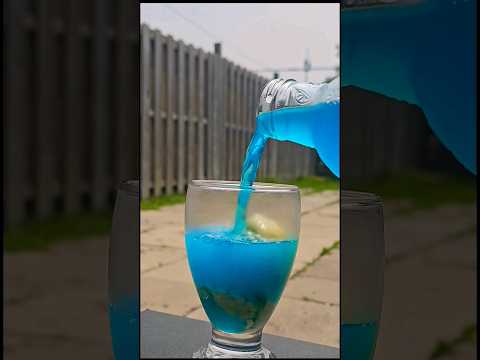 Blue frosted lemonade 💙  #summerdrink #vanilla