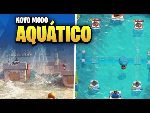 NOVO MODO AQUAÌTICO NO CLASH ROYALE...!?