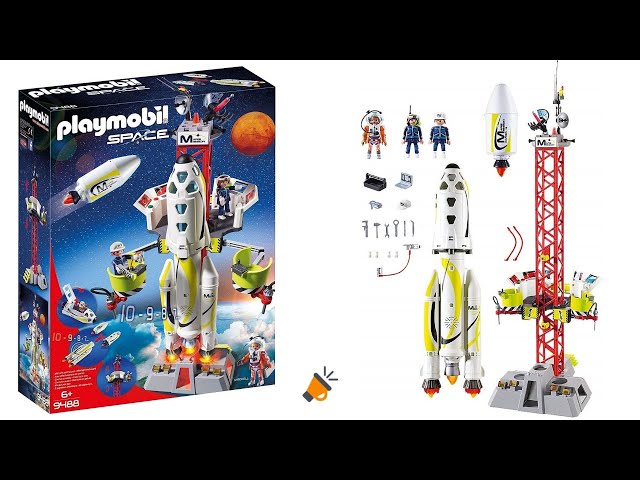 Vídeo relacionado con PLAYMOBIL Space Esa Cohete de investigación a Marte| Cohete Modular con Plataforma de Lanzamiento y 2 astronautas | Juguete para niños a Partir de 4 años | 72011