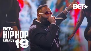 Rick Ross &amp; T-Pain Hit Stage To Perform Maybach Music, Boss &amp; More! | Hip Hop Awards ‘19
