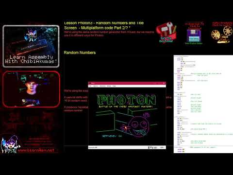 Z80 ASM tron clone Photon - Random Numbers and Title Screen Lesson Photon3