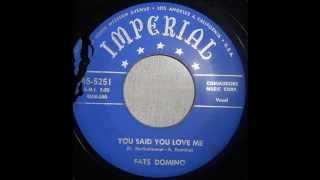 Fats Domino - You Said You Love Me - April 18, 1953